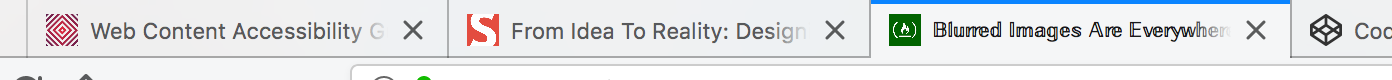 Tabs in Firefox, one with an apparently different font