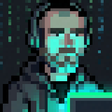 Pixel portrait of Evan